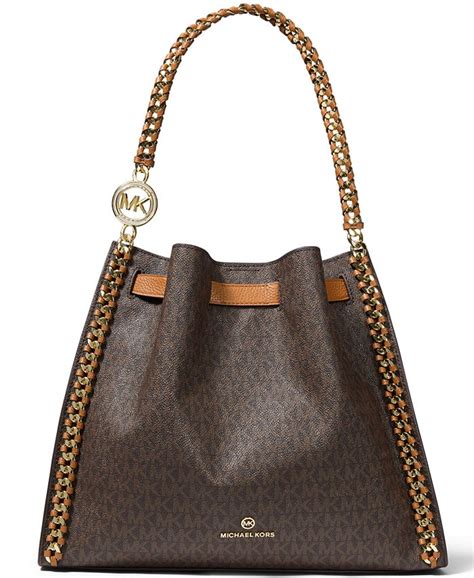 michael kors handbag gold chain|michael kors navy shoulder purse.